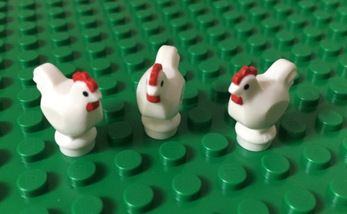 Lego new chickens white - lego,