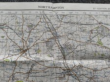 Northampton  1941 WAR REVISION COL ORDNANCE SURVEY map 