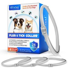 Dog Flea Tick Collar Treatment Pet Adjustable 24 Month Protection 4 Pack Collars