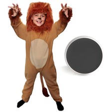 CHILD LION COSTUME & FACE PAINT FANCY DRESS BOYS GIRLS SCHOOL BOOK DAY CHARACTER