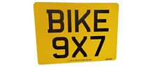 Motorcycle Number Plate 9x7