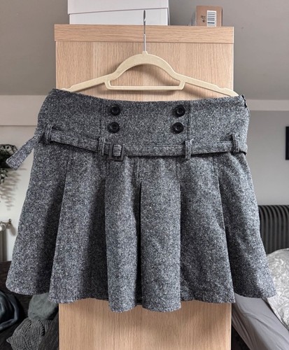 Pleated skirt grey - , by