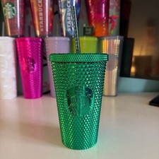 Starbucks 2023 Green Metallic 16oz Cold Cup Tumbler