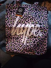 Brand New Hype Tote Bag With Tag. Zip Closure, Strong Handles. Pink & Leopard