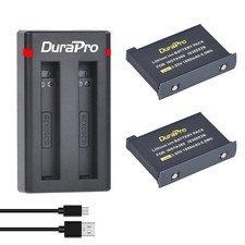 DuraPro 1800mAh 2Pcs Battery + Dual USB Charger For Insta360 ONE X2