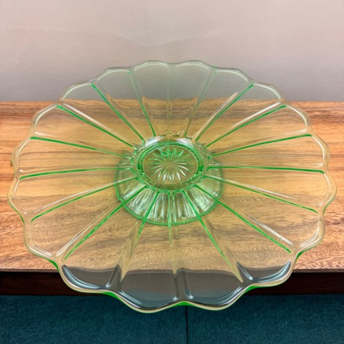 Vintage green uranium glass - vintage,