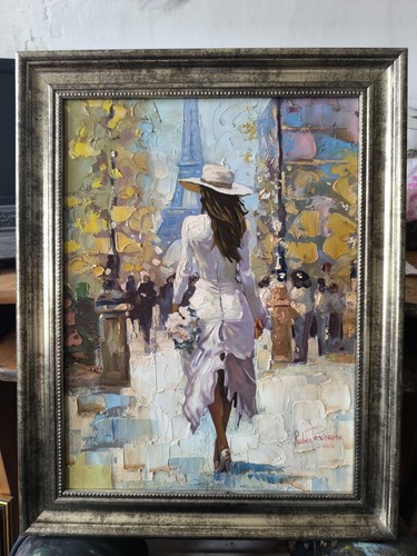 Original paris oil painting - original,