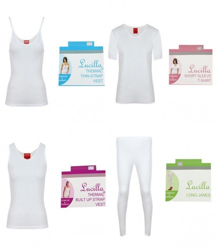 New ladies white thermal built - new,