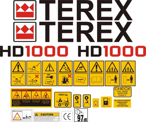 Terex hd1000 tonne dumper - terex,