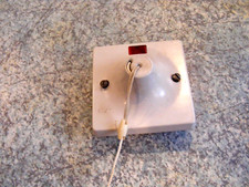 Ashley 45A double pole pull switch with neon.