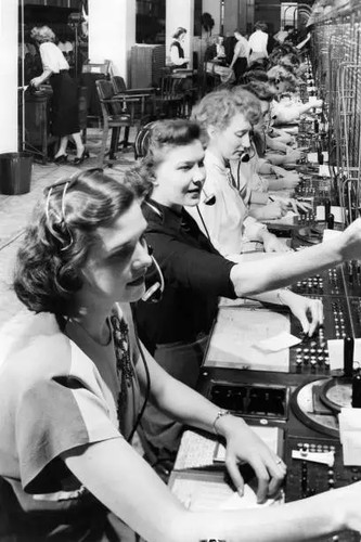 Female telephone operators