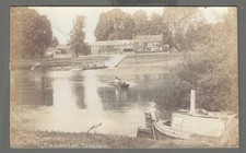 Vintage RP postcard The Lower Lode, Tewkesbury, Gloucestershire. Animated. 1909