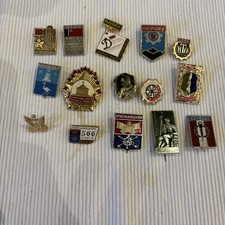Soviet Era Enamel Pin Badges