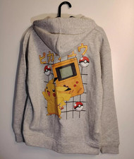 Pika Yellow Monster Strom Poke Strom Mouse Mens Hoodie Grey S