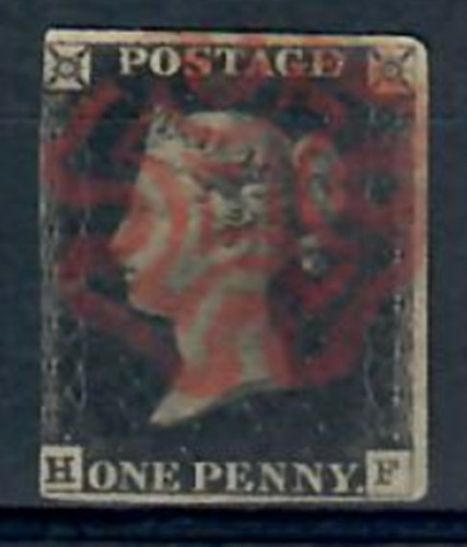 1840 penny black - qv,