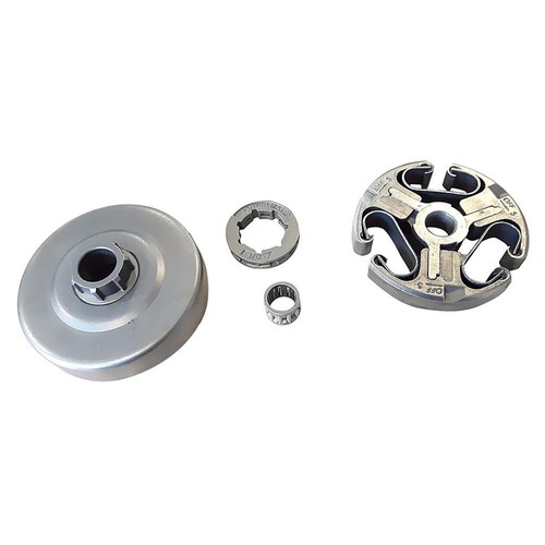 Clutch with drum and cage - with,