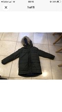 Boys Military Green Zara Feather 🪶 Filled Padded Heavy Jacket, Age 11-12 Years 
