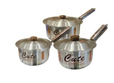 Stainless Steel Saucepan Set 3