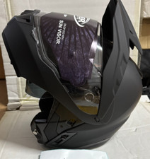 Viper Enduro Motorcycle FLIP Helmet Sun Visor Second Matt Black XS 615-6