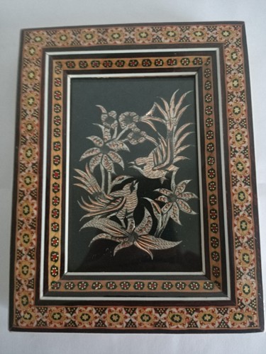 Persian copper silver picture - persian, copper/silver
