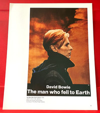 Man Who Fell To Earth David Bowie Movie/Film Poster Art PICTURE/PRINT 12" x 9.5"