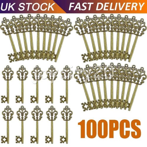 100x 58mm metal santa keys - 100x,