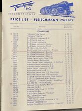 Fleischmann HO Price List