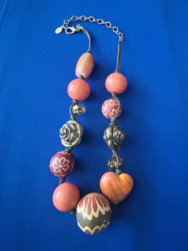 Funky orange coral oversize - funky,
