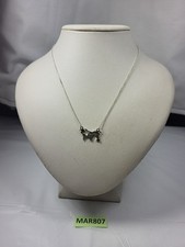 H&M Silver World Map Pendant Necklace Costume Jewellery MAR807