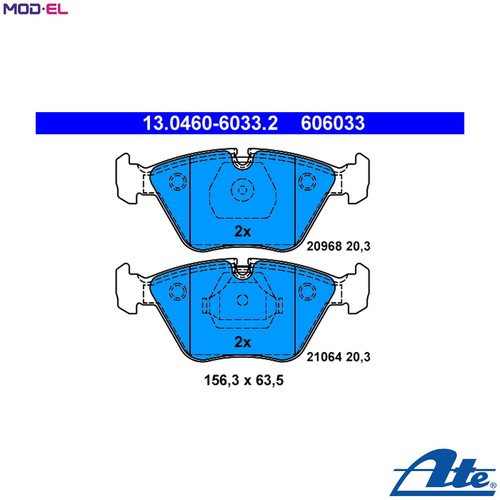 Brake pad set disc - set,