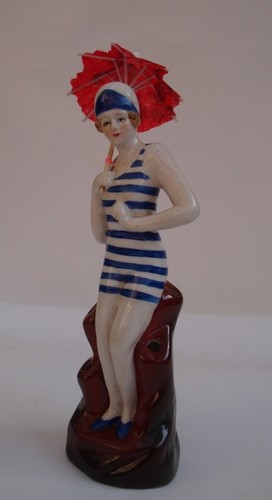 Flower holder figurine bathing - flower,