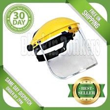 CLEAR FLIP UP FULL FACE SHIELD SAFETY SCREEN MASK EYE PROTECTOR SPARE VISORS 24A