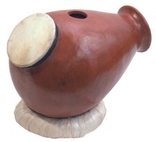 Udu clay drum with goat skin