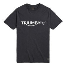 TRIUMPH SHIRT GENUINE TRIUMPH CARTMEL T-SHIRT JET BLACK TRIUMPH T SHIRT MEDIUM