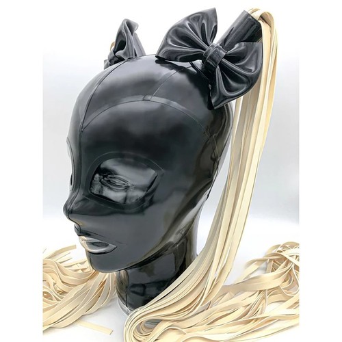 Latex gummi hood with - hood,