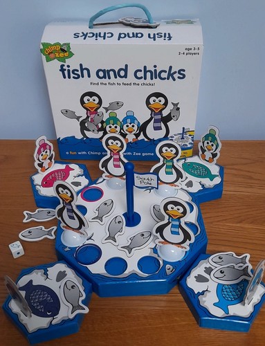 Fish and chicks game - and,
