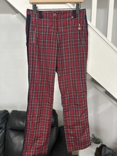 Ladies Golfino Tartan Trousers