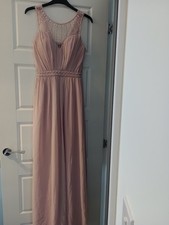 Quiz Dusky Pink Long Evening Prom Special Occasion Dress size 8