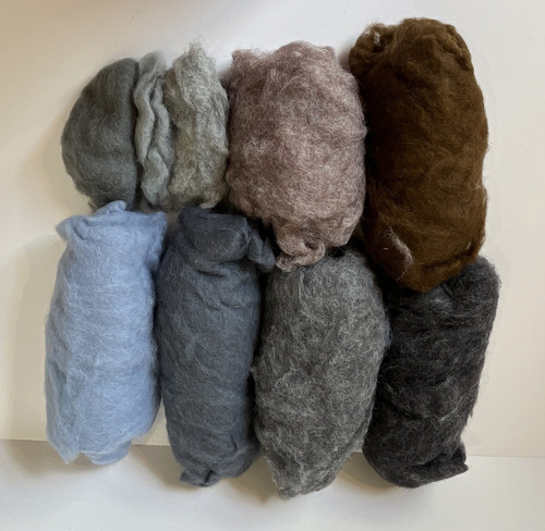 Mixed colour wool - mixed, large