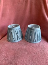 2 X Duck Egg Blue Pleated /
