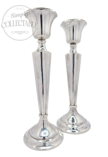 Pair 1919 antique sterling - of,