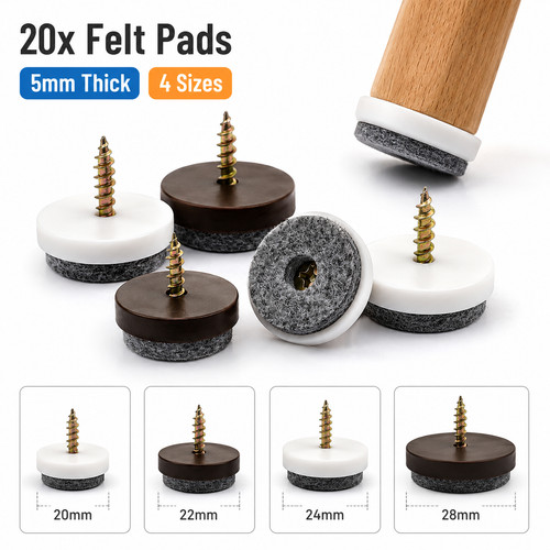 20x screw felt - felt, chair