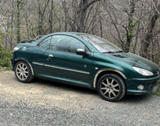 PEUGEOT 206 CC Wheel Arch Trims front rear Chrome Set Year 2000–2007