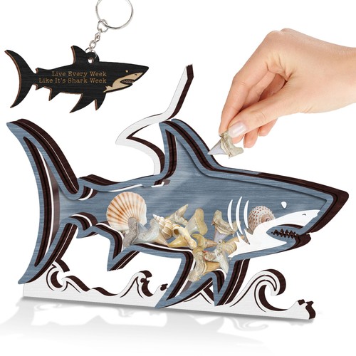 Shark tooth holder display - 9'',