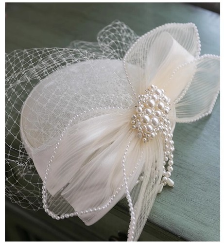 Vintage bridal birdcage - bridal, veil