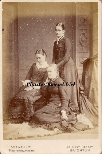 Brighton cabinet card - brighton, ladies