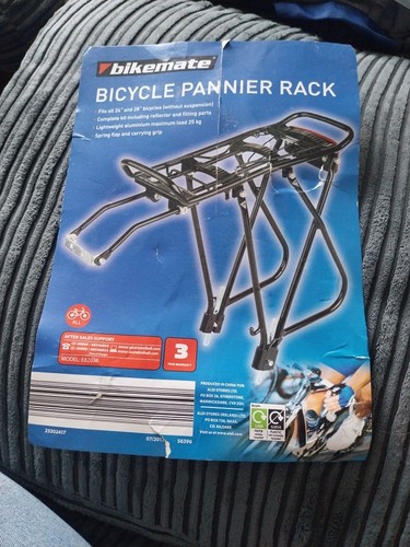 Aluminium bicycle rear pannier - aluminium,