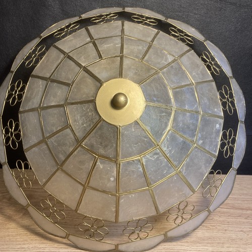 Vintage capiz shell lampshade - vintage,