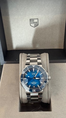Oris aquis blue men - men's, watch