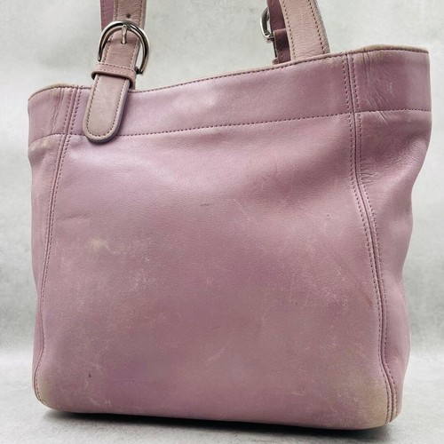 Coach vintage purple leather - purple,